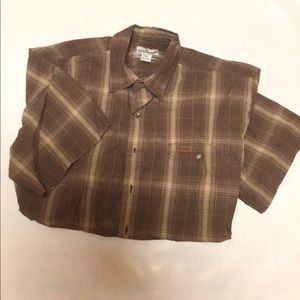Carhartt men’s XL shirt, NWOT, short sleeves, brown